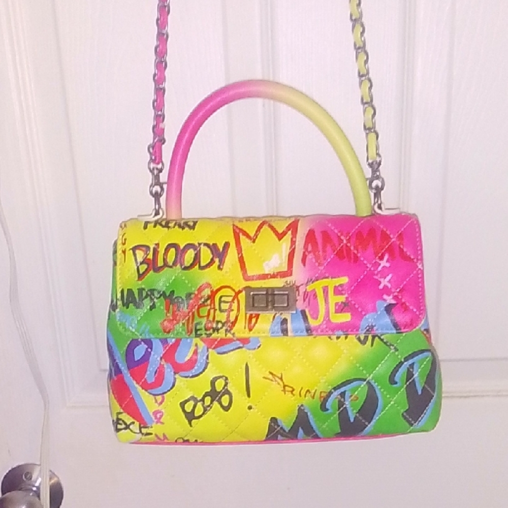 Colorful Graffiti Handbag
